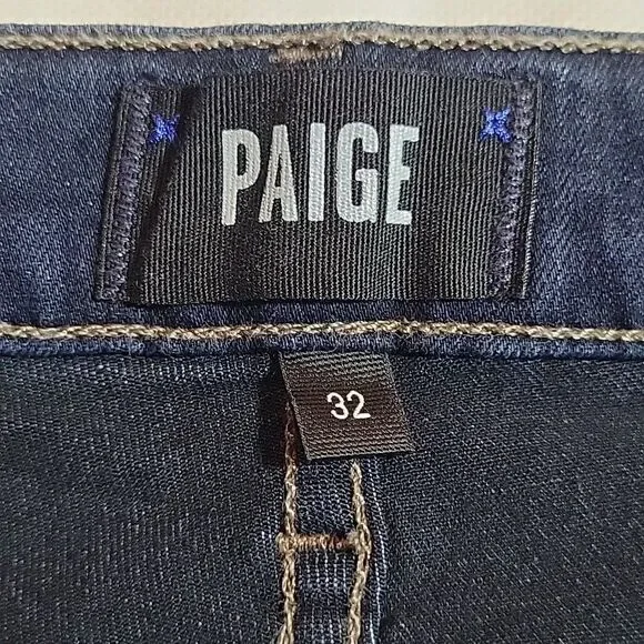 Paige Lennox Jeans Mens 32x29 Slim Fit Dominic Dark Wash Stretch Denim - Picture 8 of 9